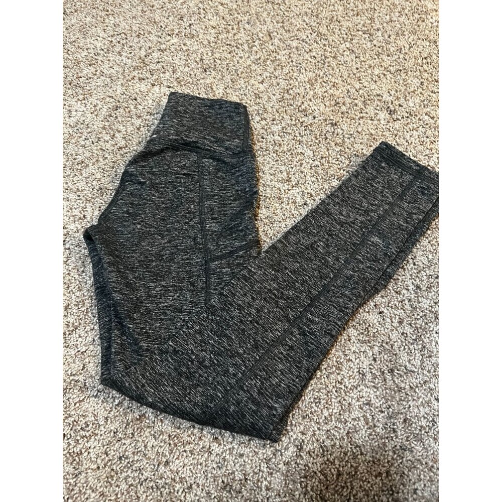 Aerie Womens Heathered Grey Leggings Stretch Gym Pants Sz XS